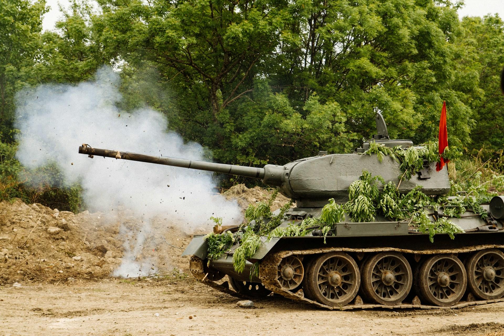 A Soviet tank from World War II.