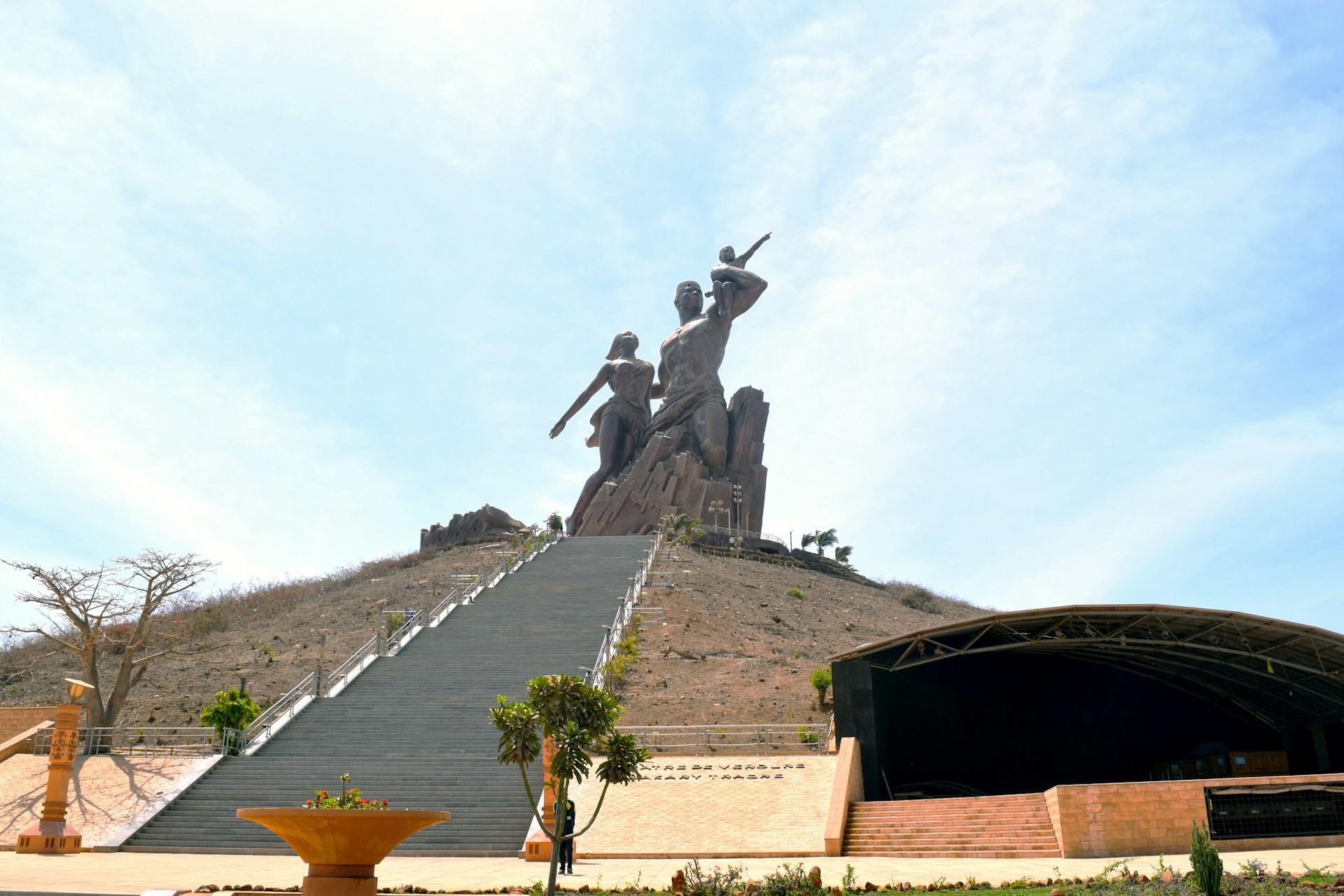 A statue in Dakar, Senegal.