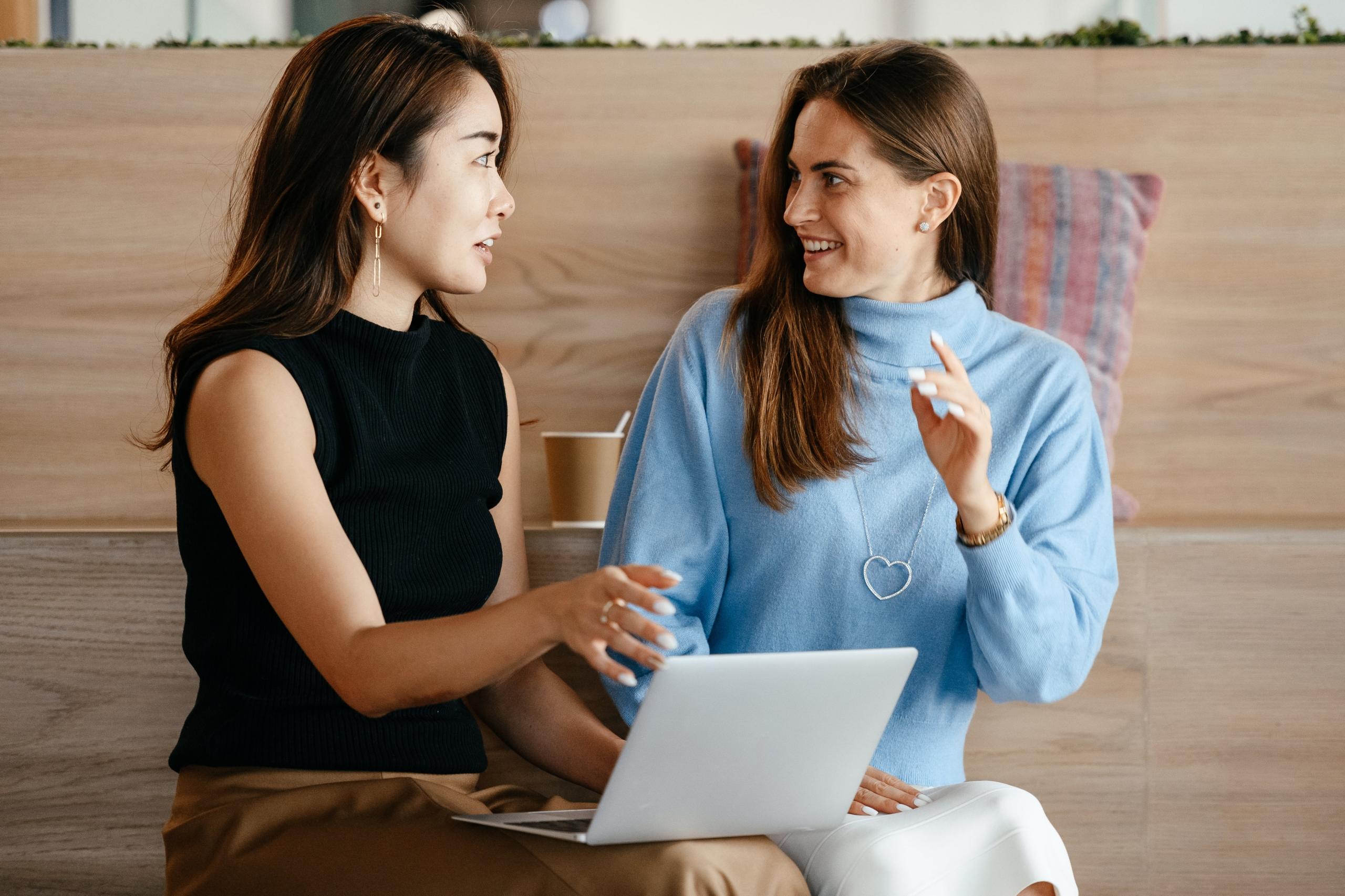 A career coach working with a client