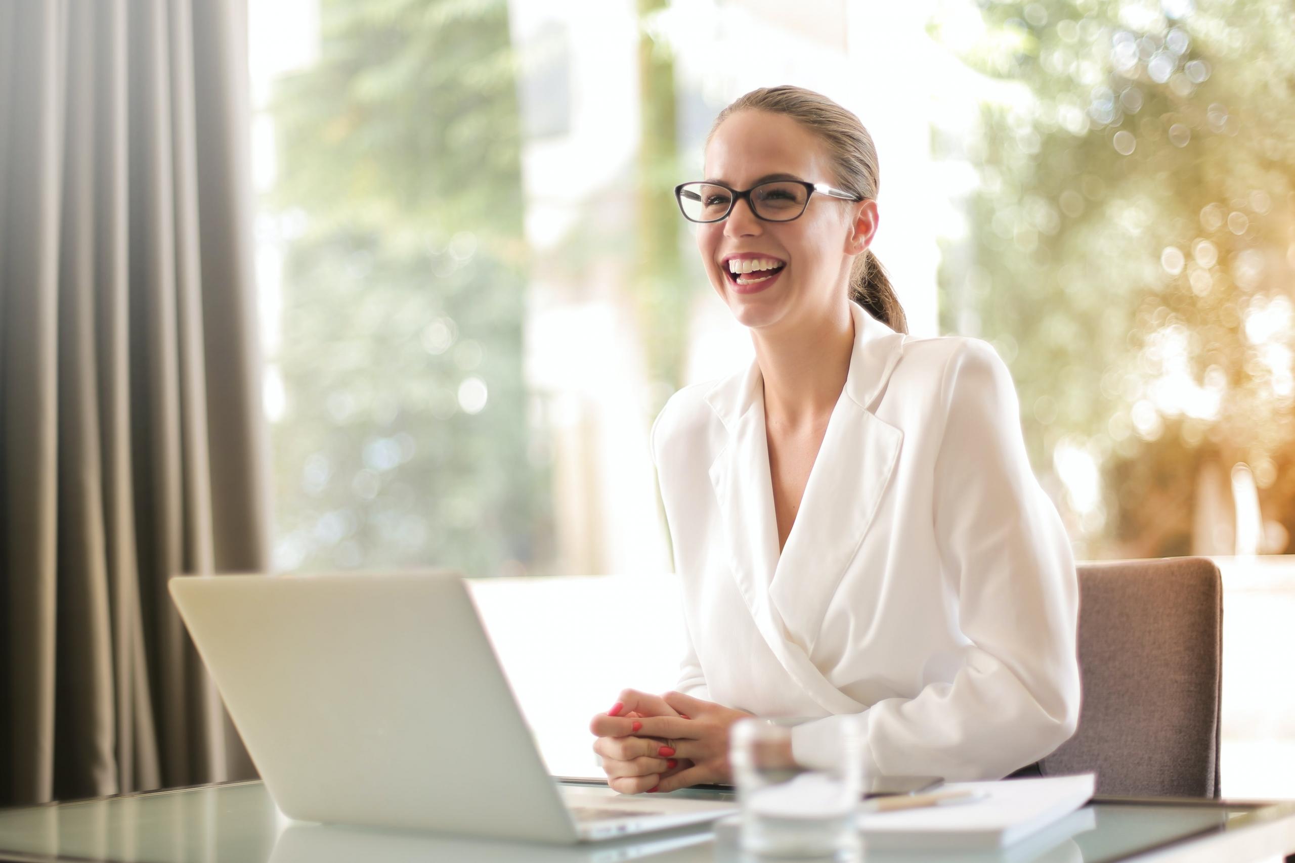 A young professional in her career