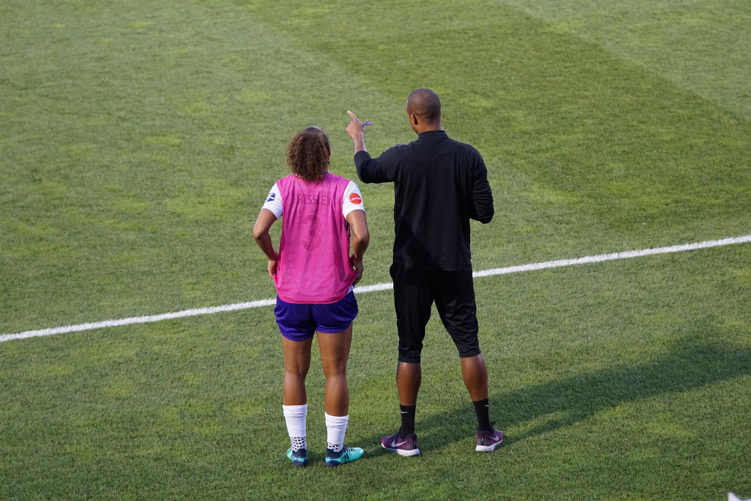 football coaching from the sidelines