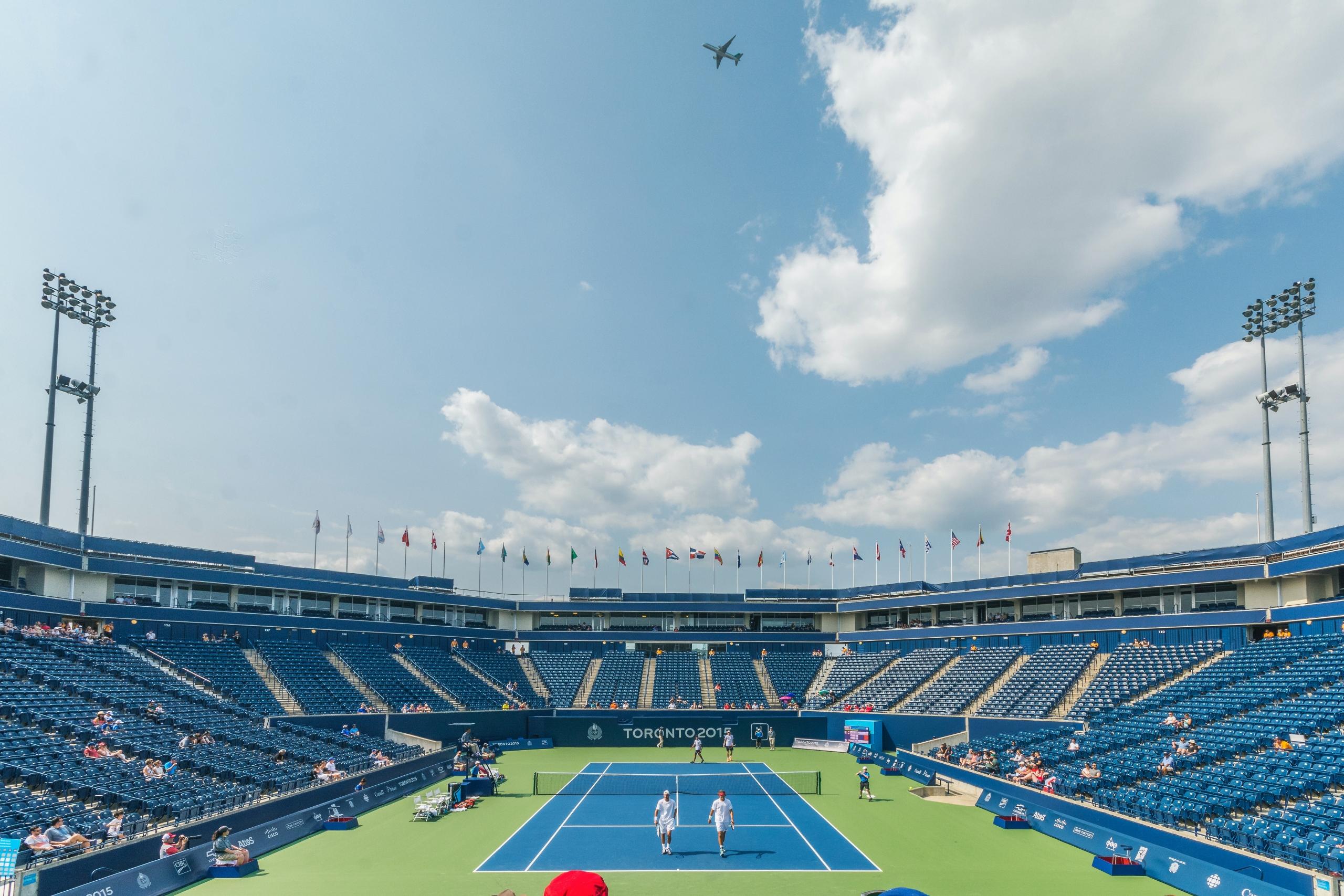 Tennis tournament stadium