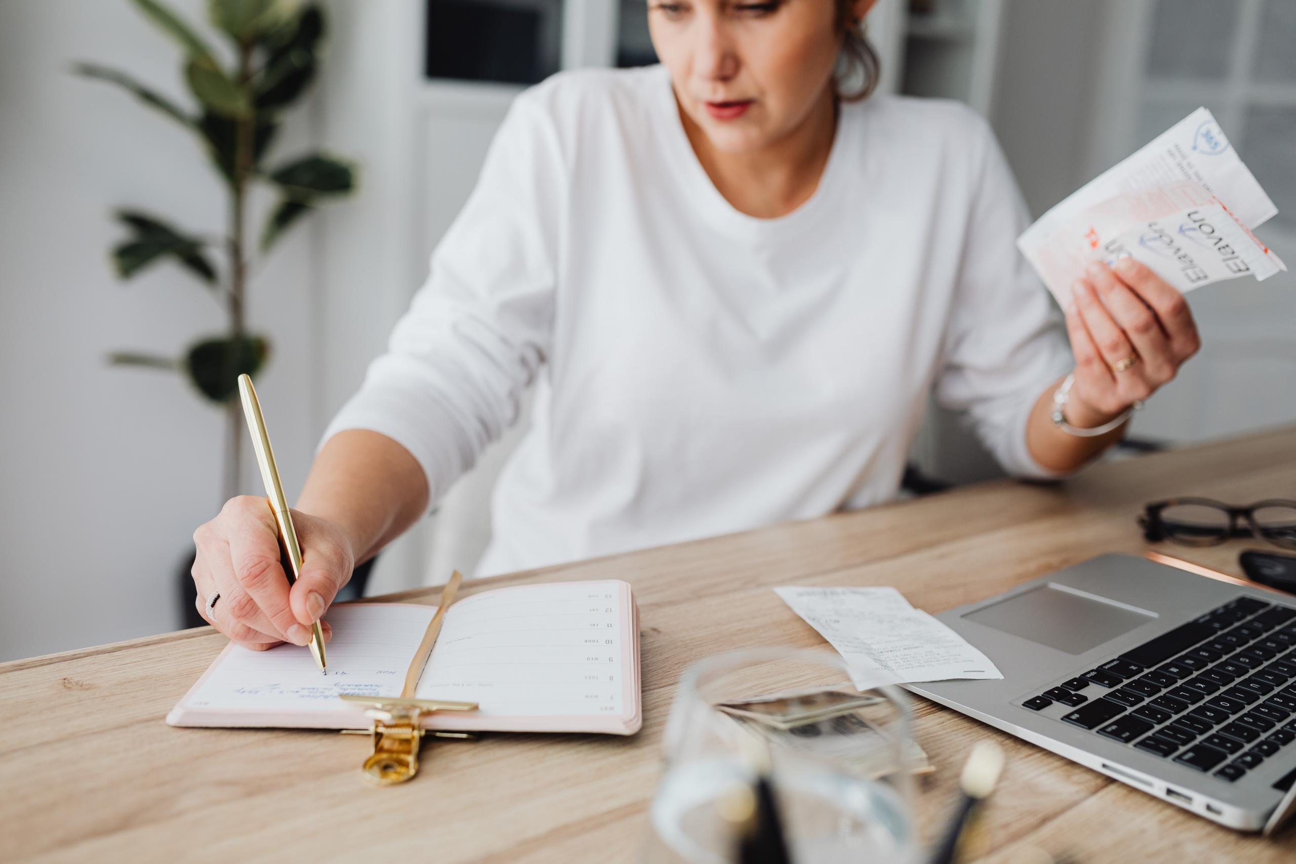 Woman carrying out risk assessment