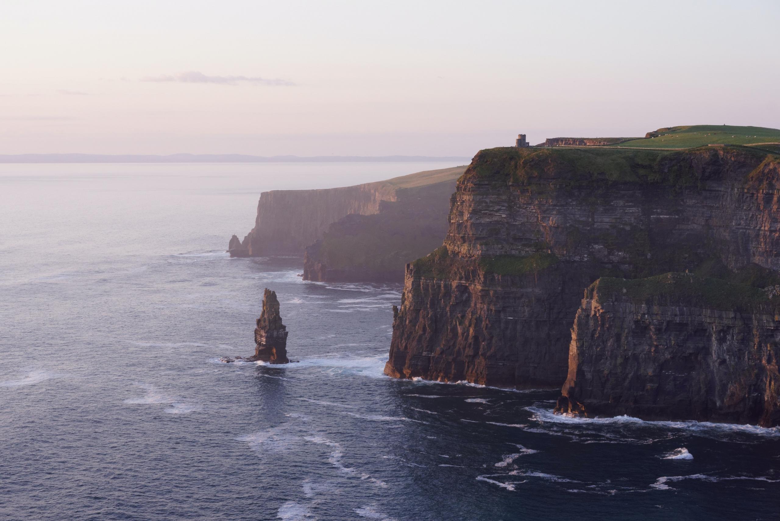 The scenic cliffs that you can find for swimming along the west coast of Ireland