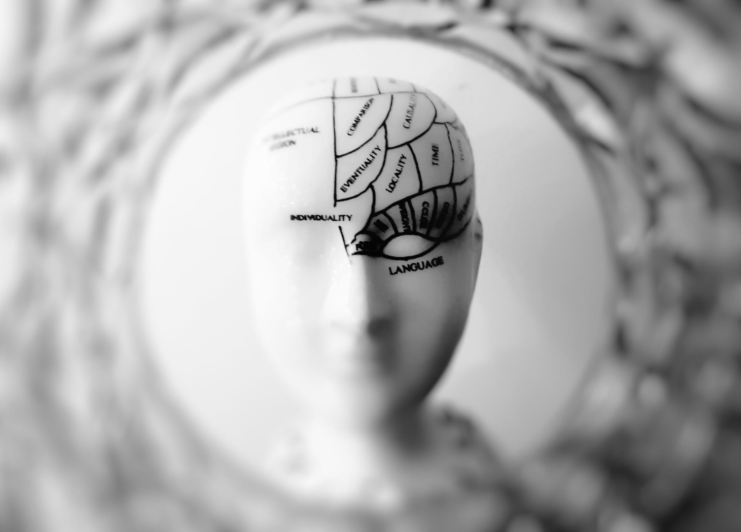 Intense contemplation of intricate psychology theories.