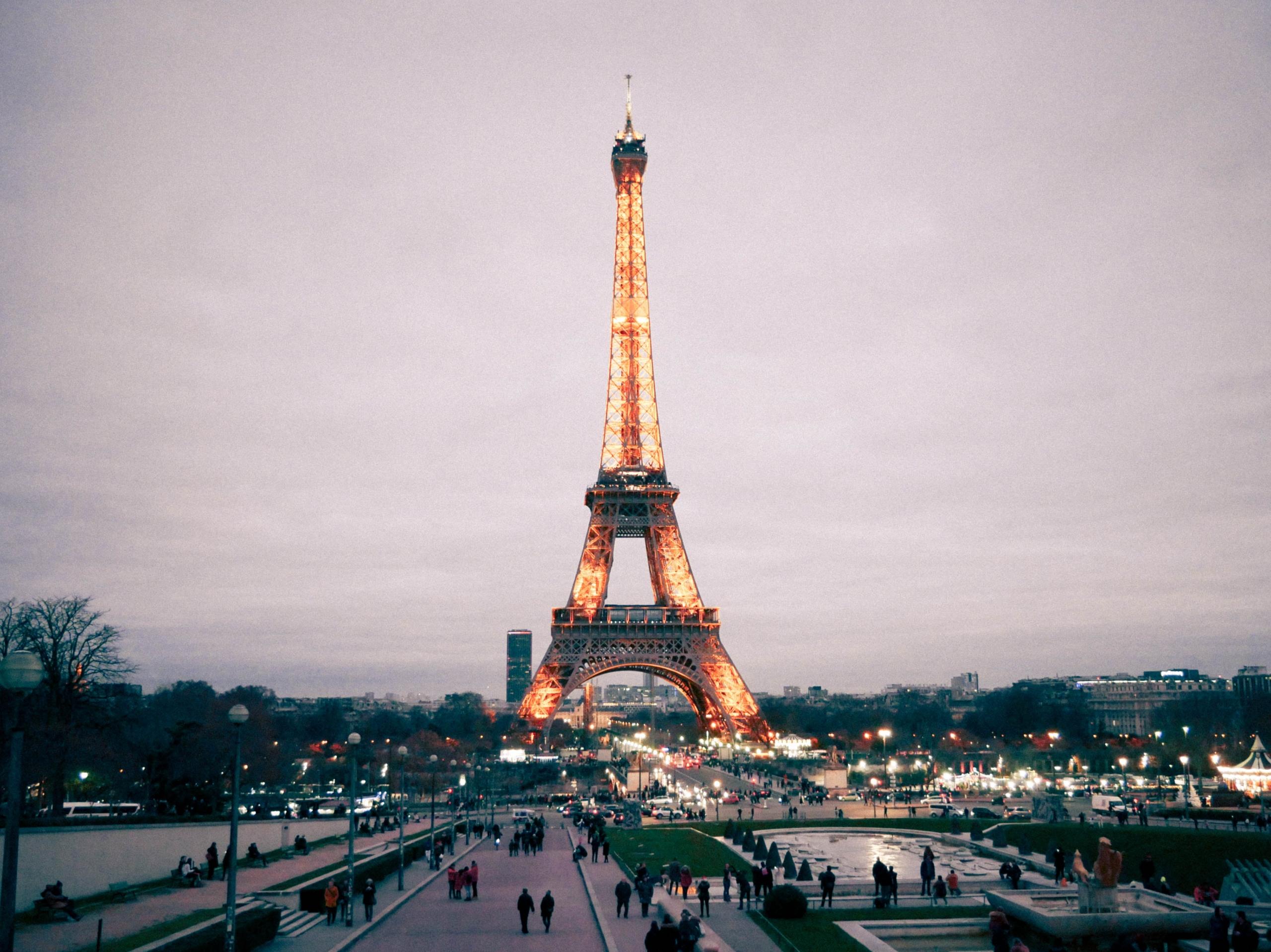 Paris in the evening