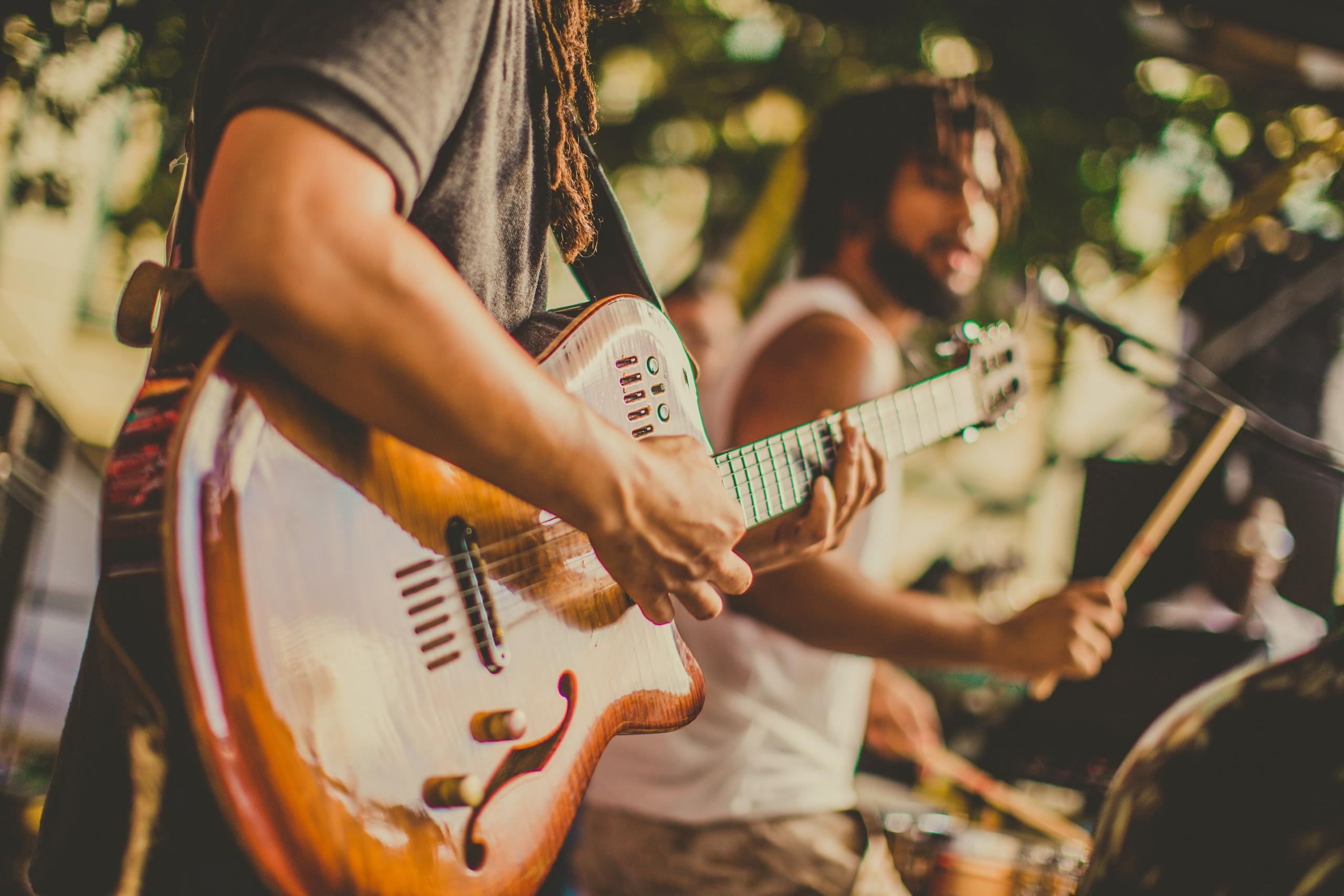A band jamming out