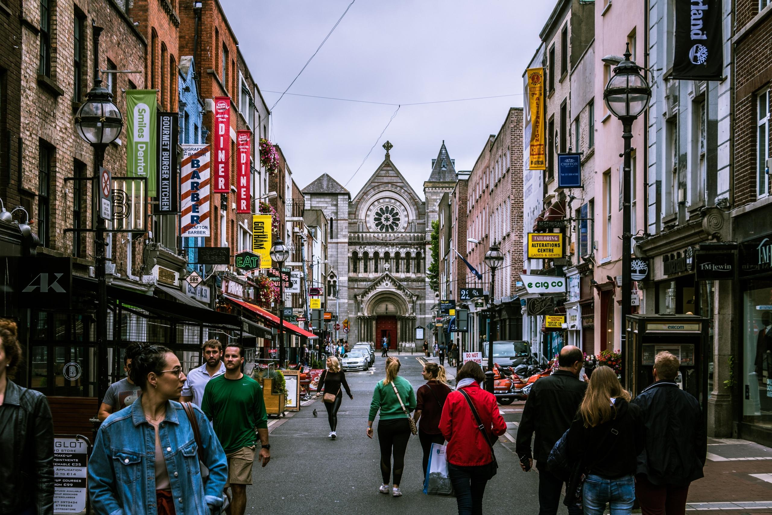 The streets of Dublin