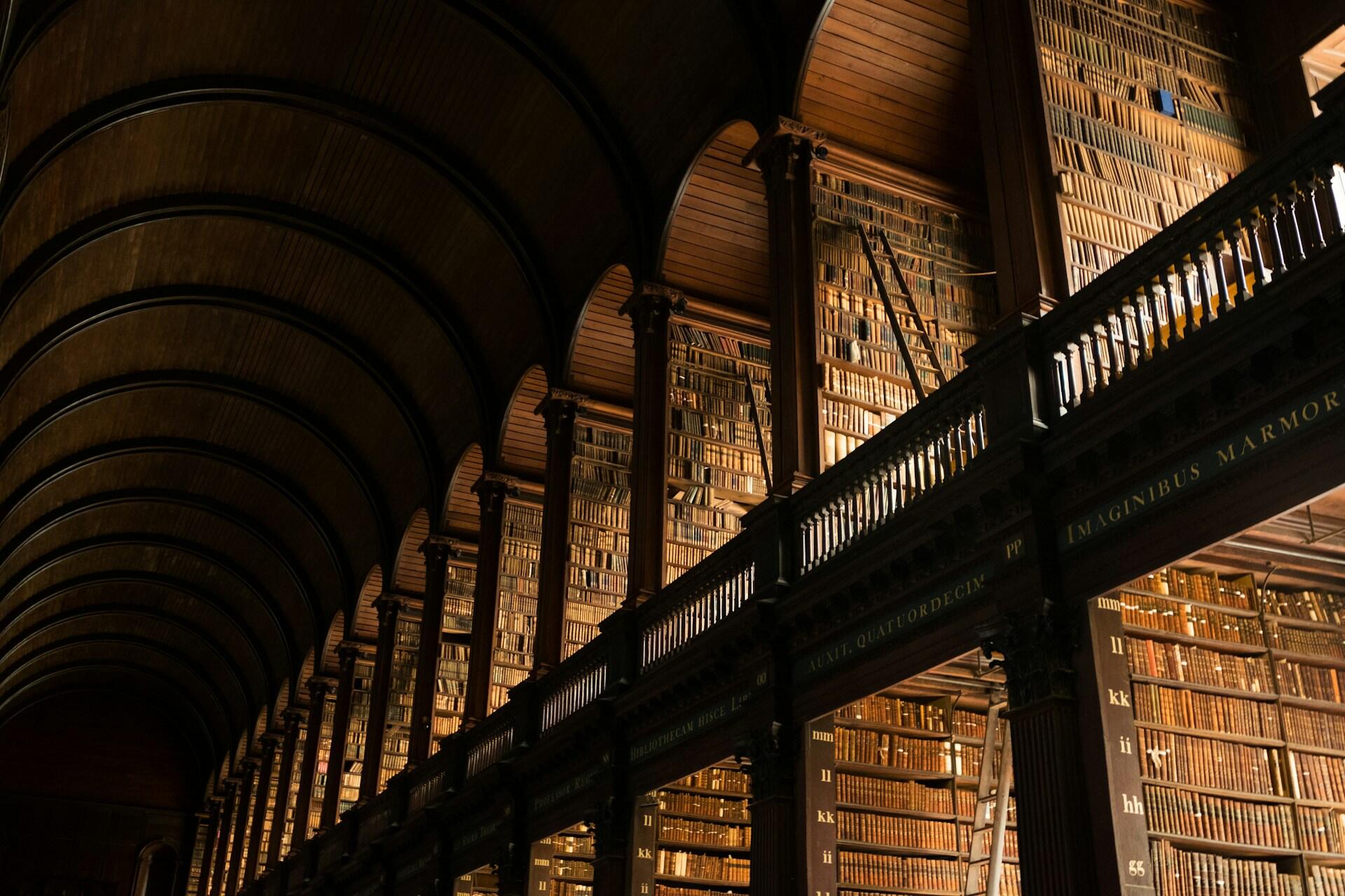 The library at Trinity College Dublin, Ireland.