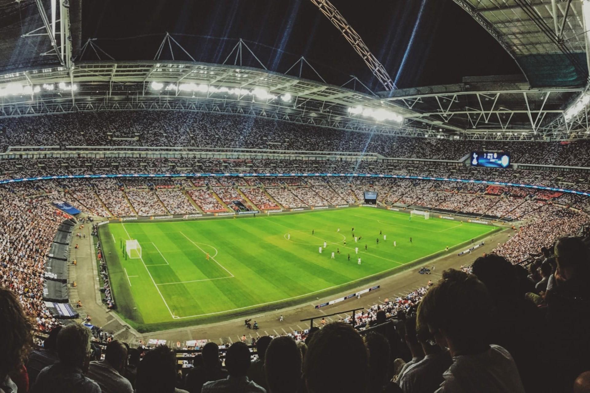 A view from Wembley Stadium, England.