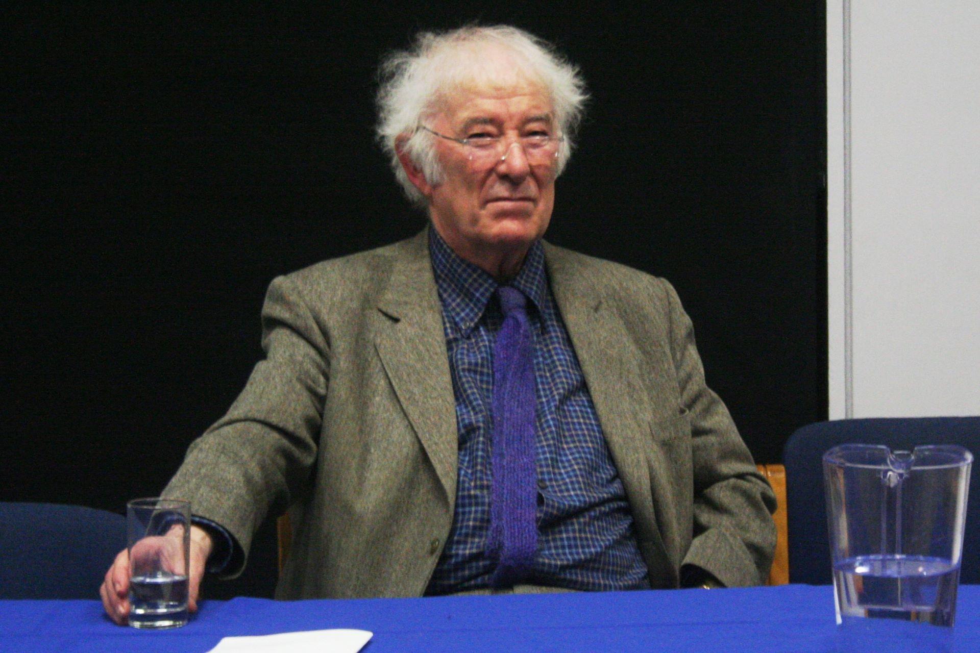 Seamus Heaney at University College Dublin.