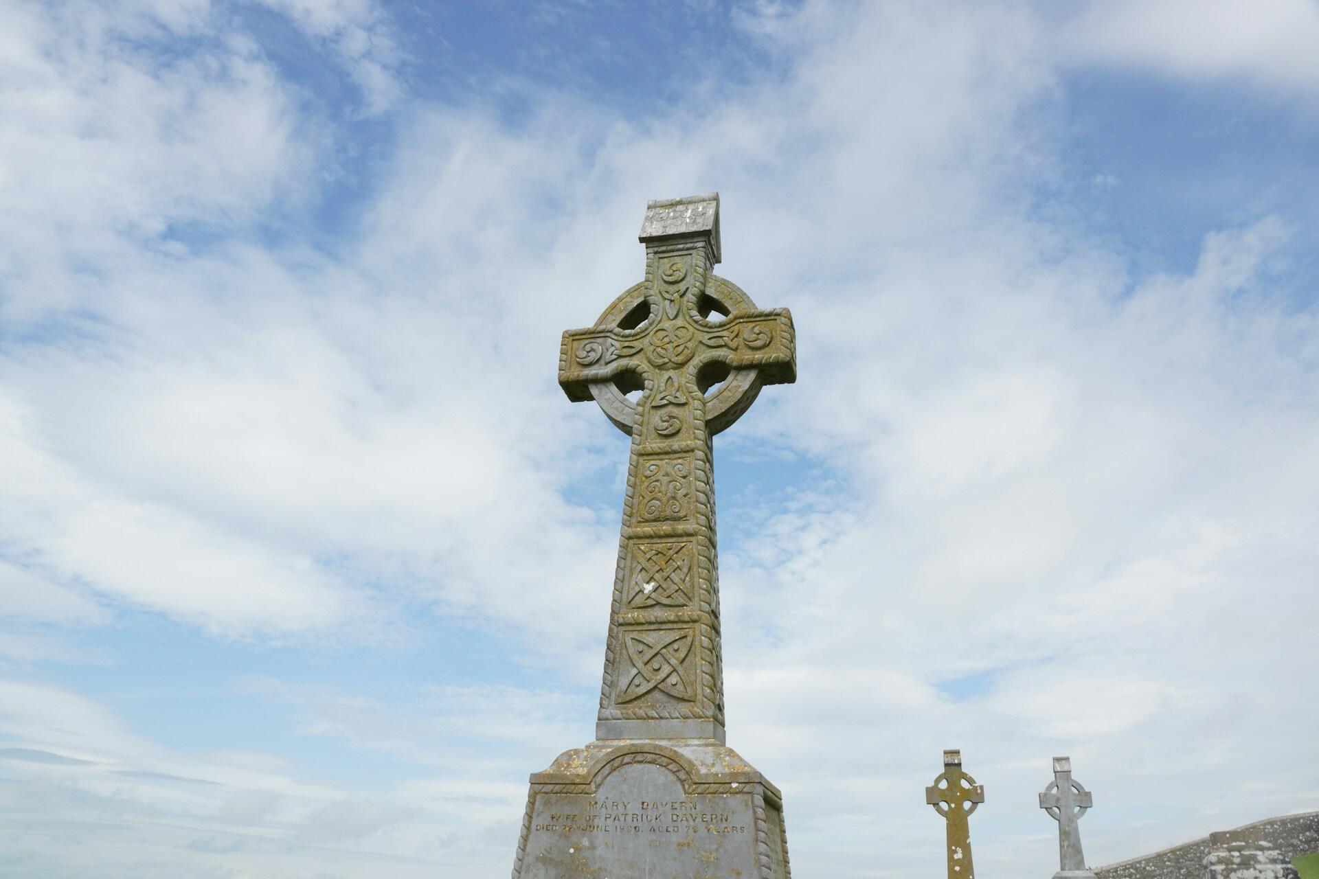 A Celtic Cross in Ireland.