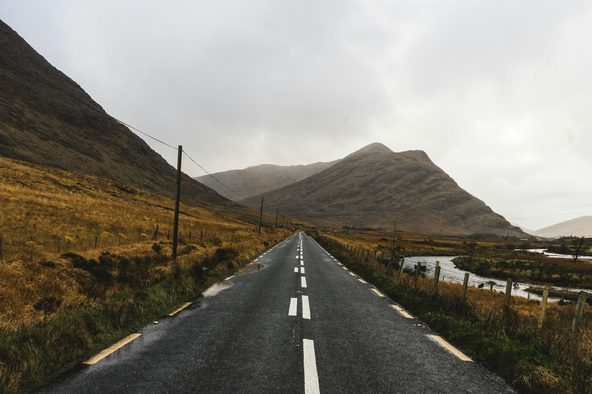 A road in Ireland.