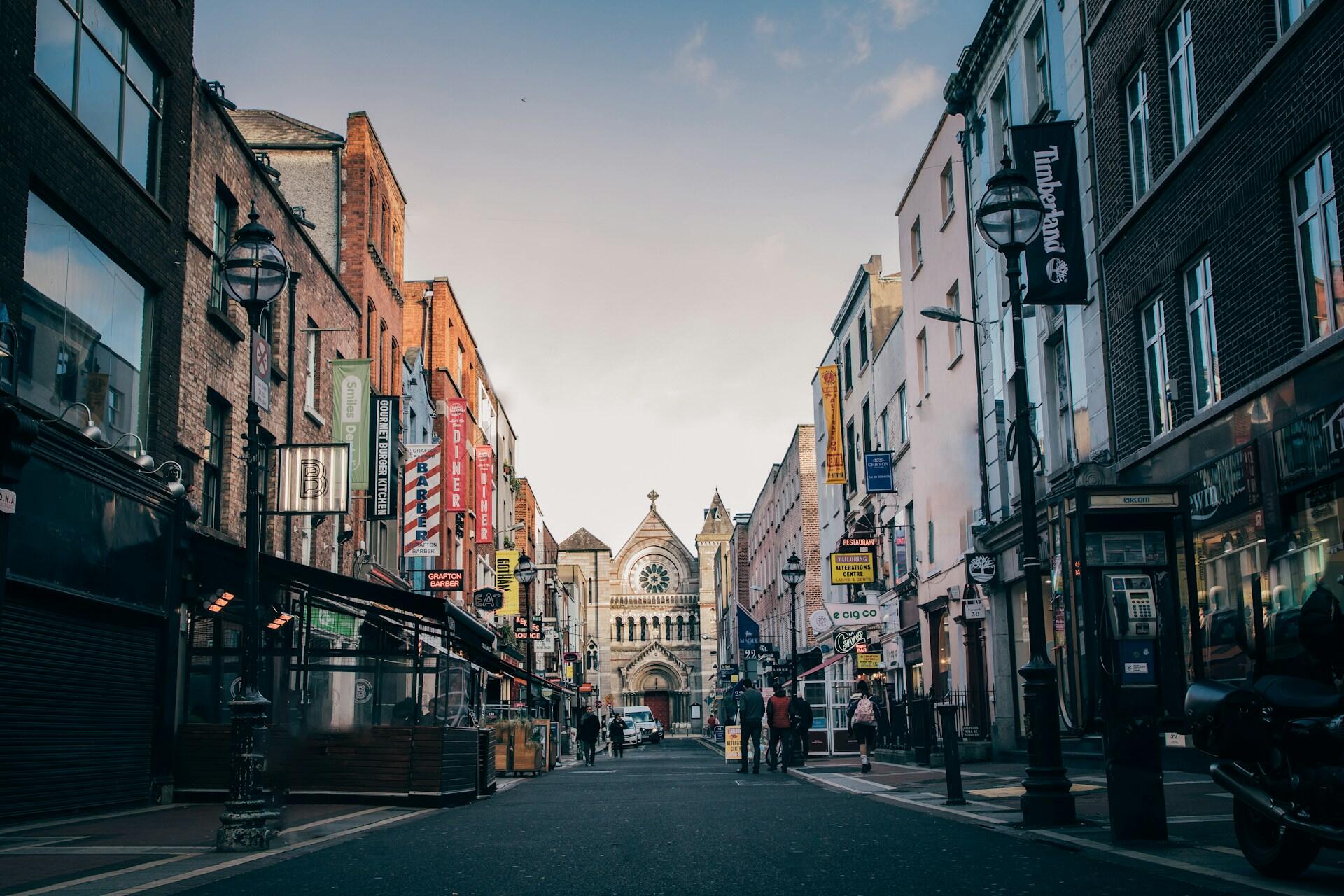 A street in Dublin.
