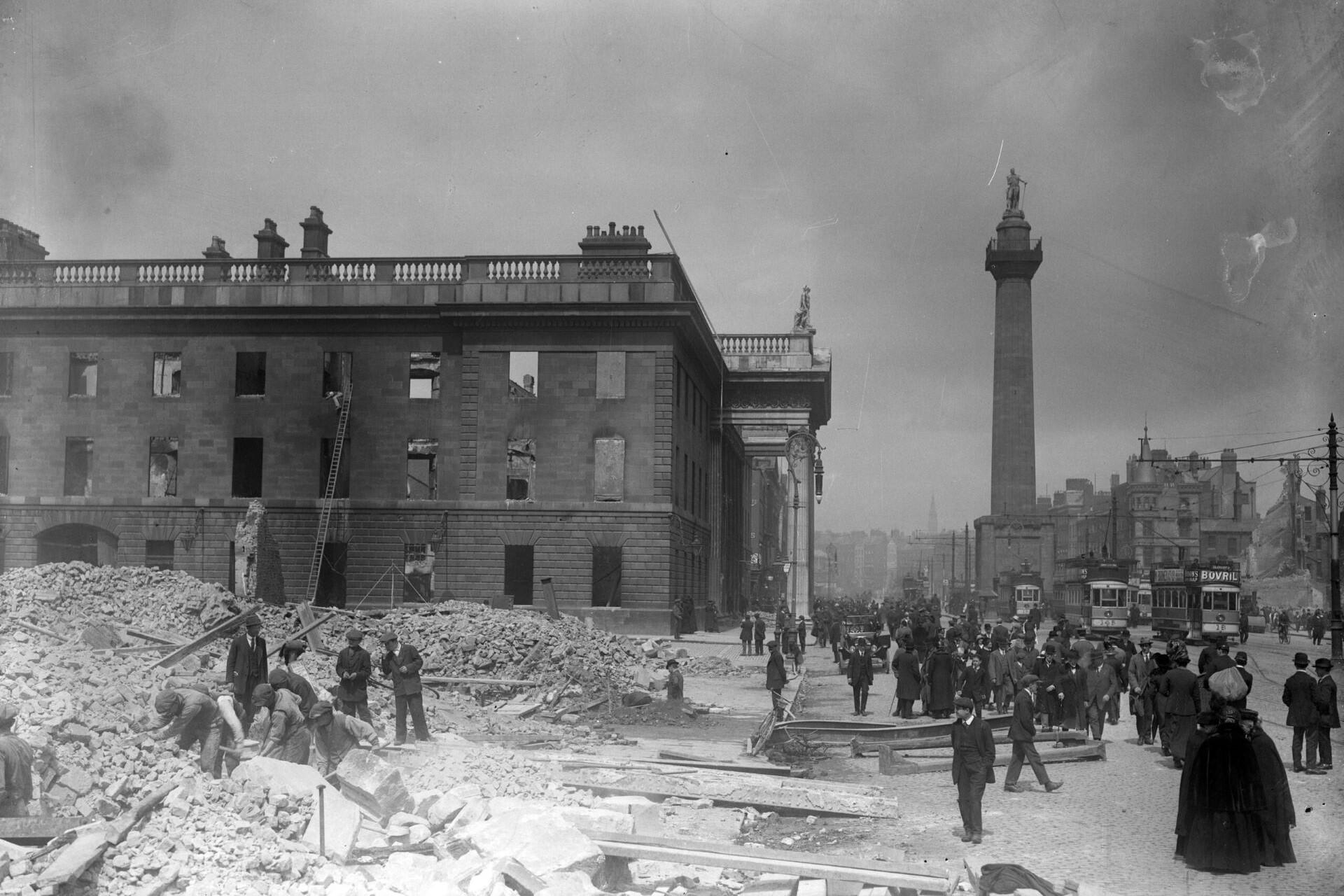 The GPO in Sackville Street, Dublin.