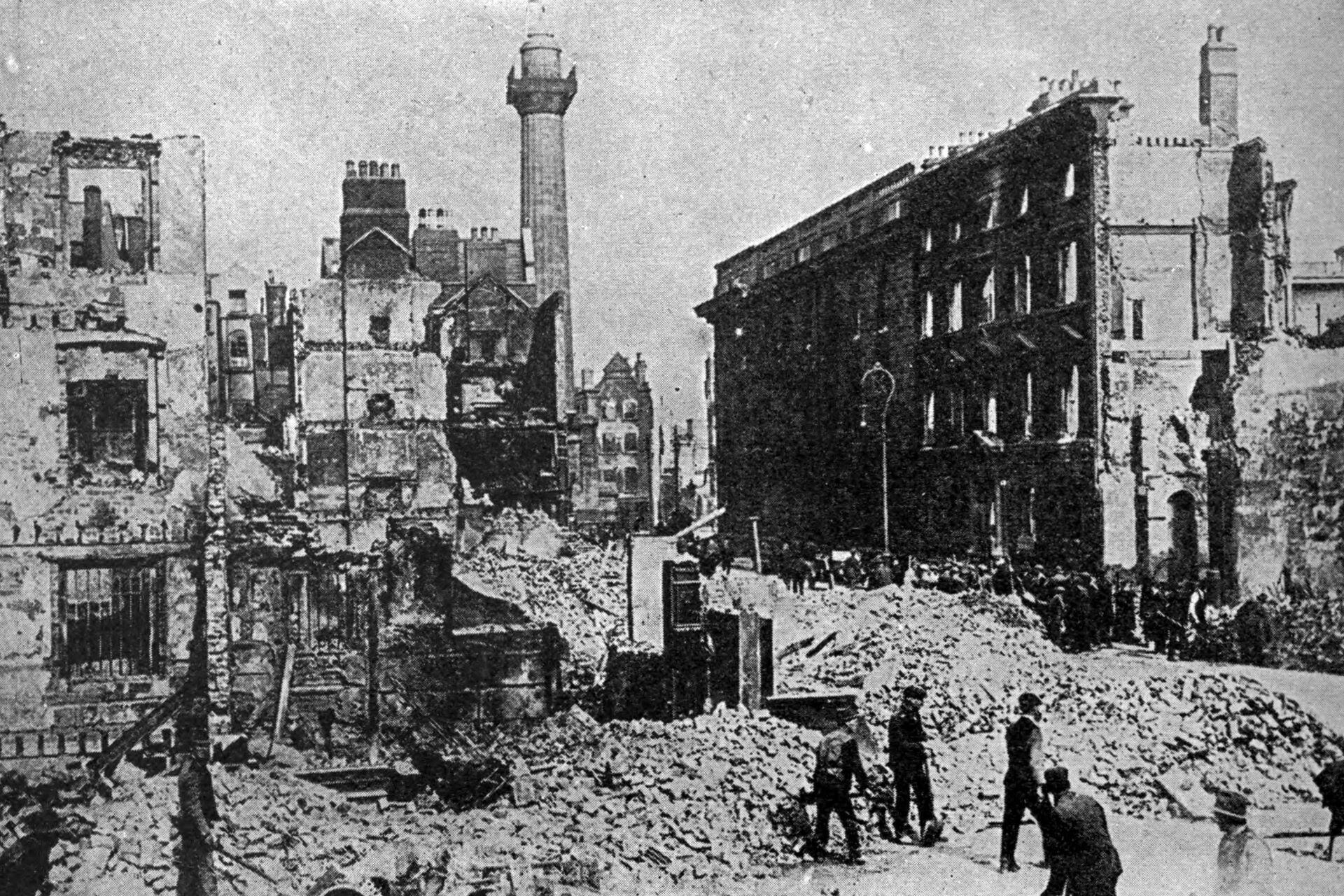 Sackville Street, Dublin, 1916.