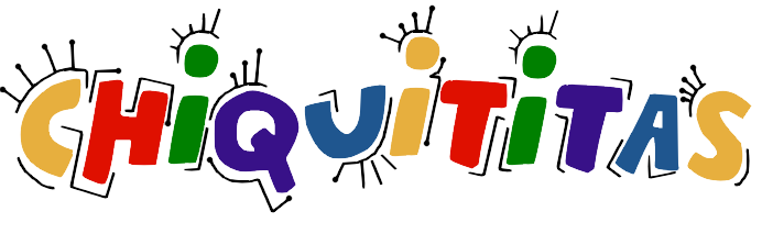 טקסט צבעוני ושובב עם האיות "CHICUITITAS" עם מאפיינים דמויי אנימציה, המדגישים כיף ויצירתיות
