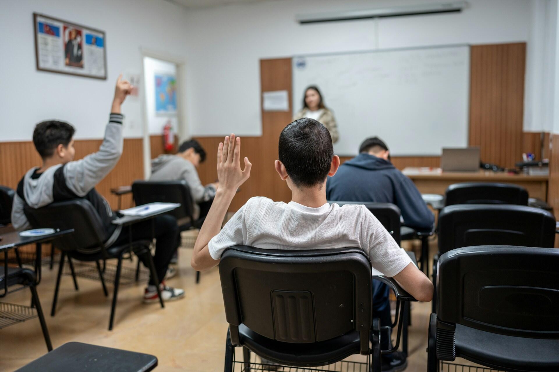 כיתה עם תלמידים