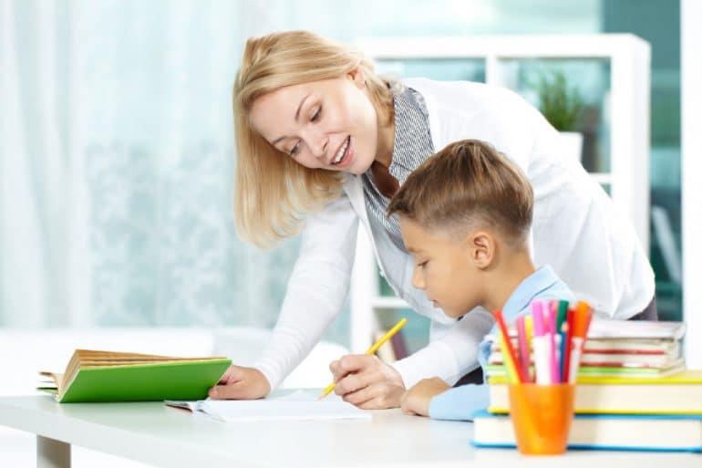 Teacher with a child