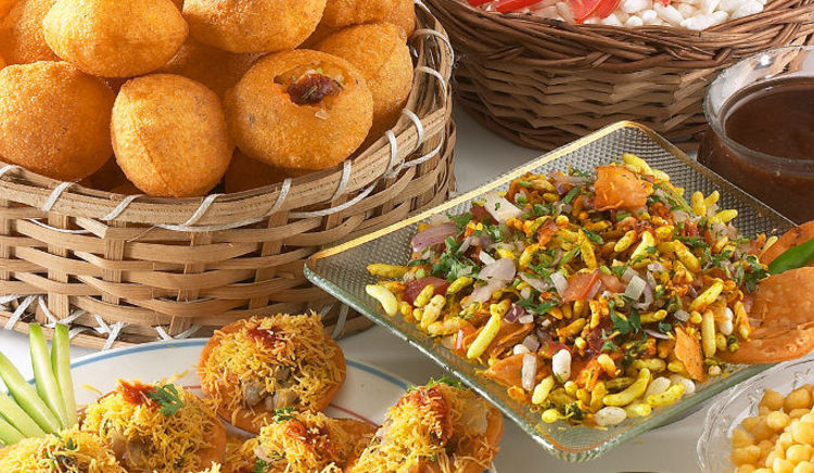 Popular street food in India