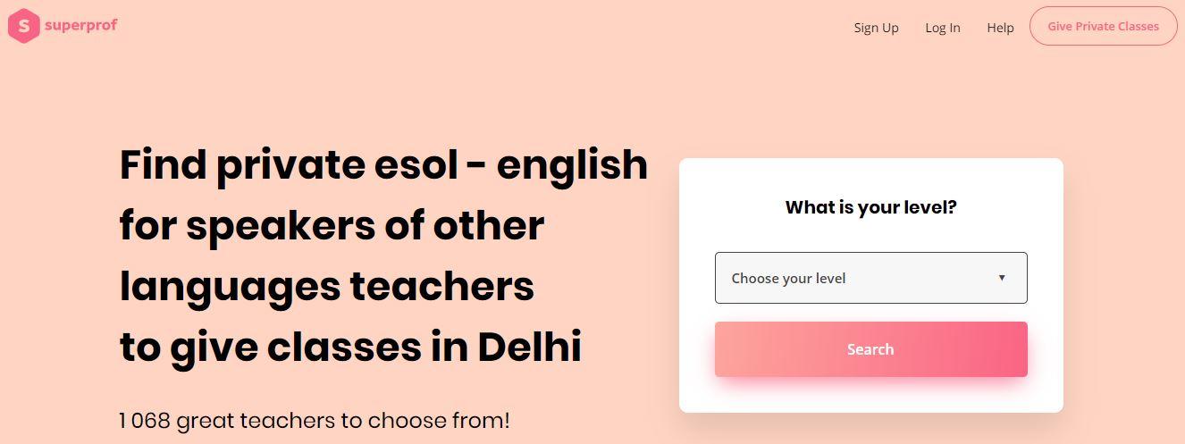 superprof Delhi database