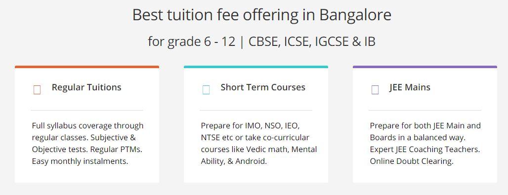 Types of tutoring courses