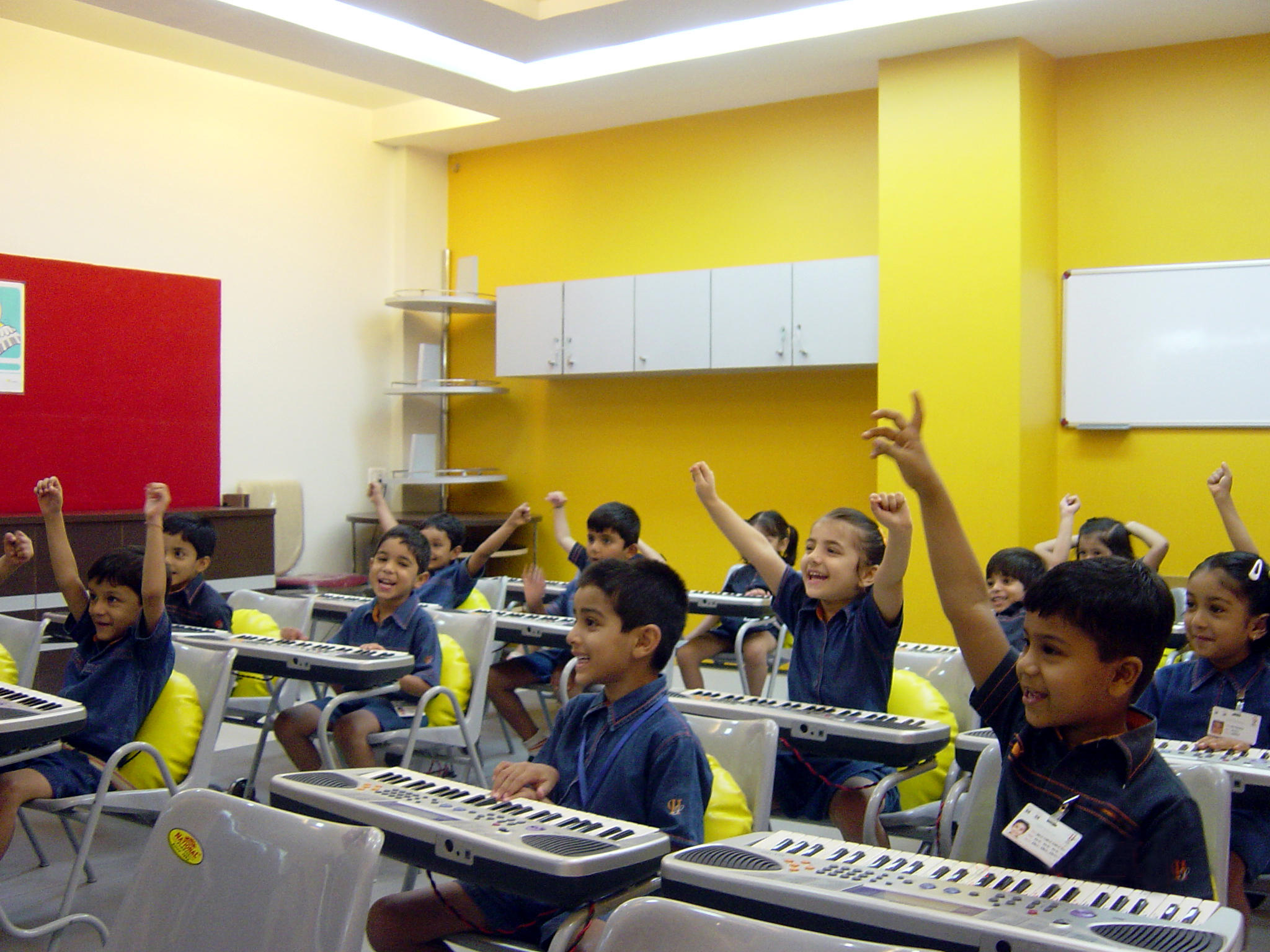 Children taking classes