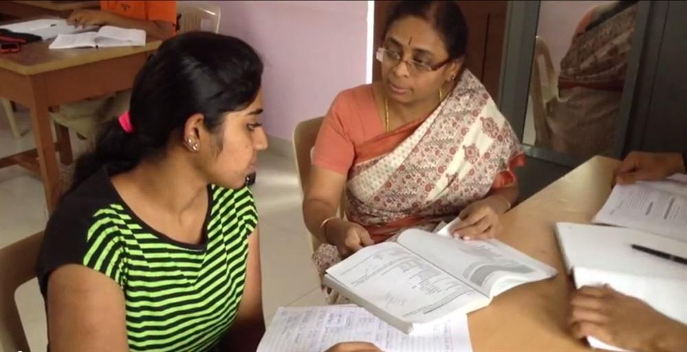 A private tutor with a student