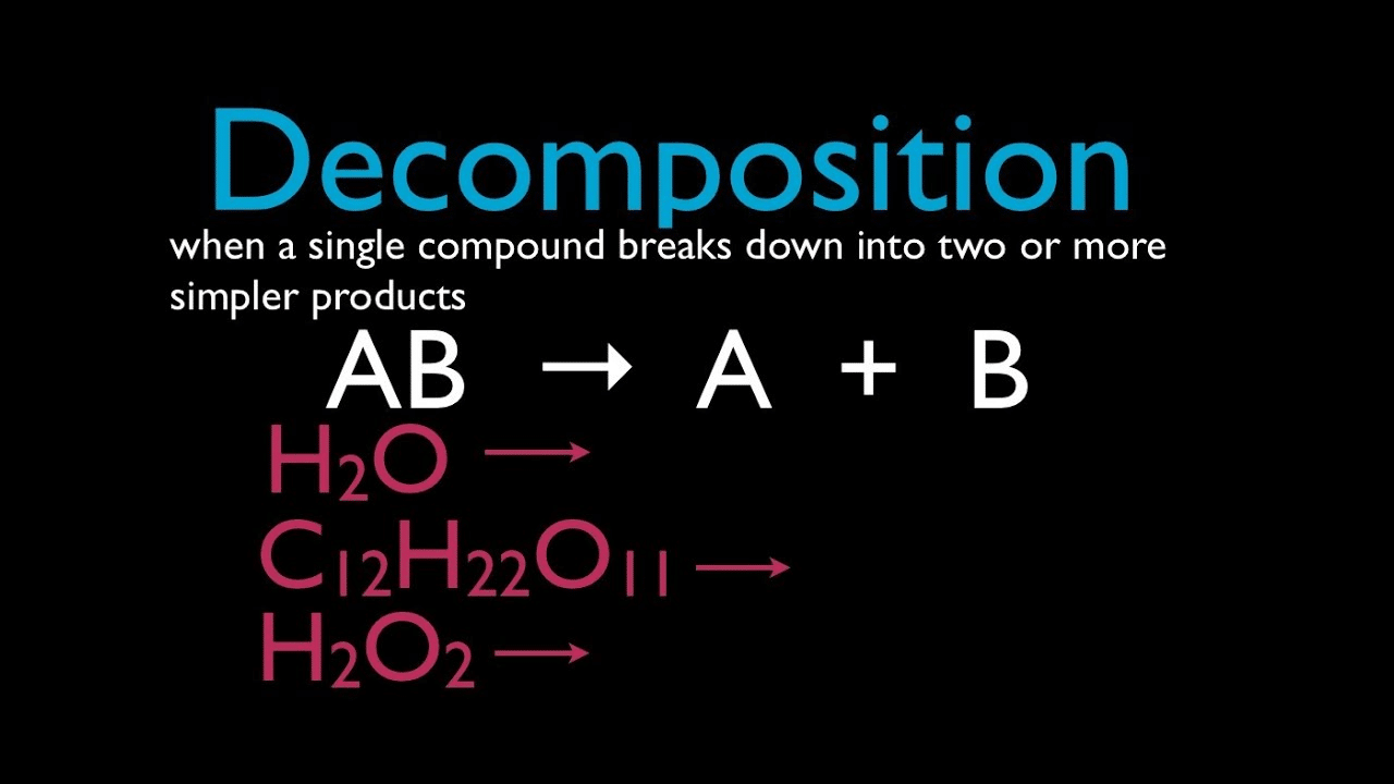 Chemical decomposition