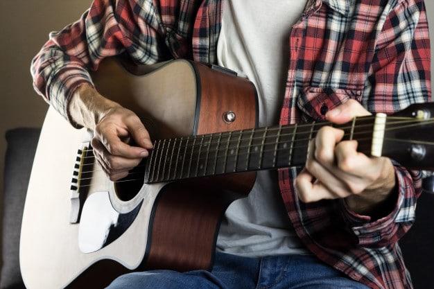 learning guitar