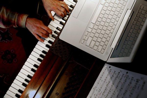 Playing piano