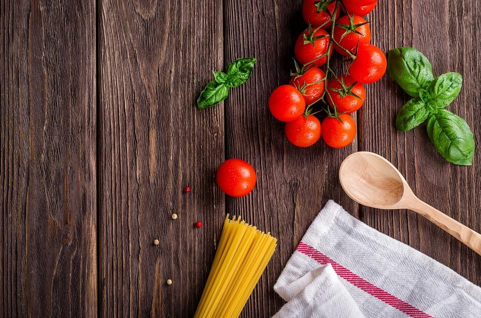 Pasta made with tomato, basil, and cheese is simple yet delicious.