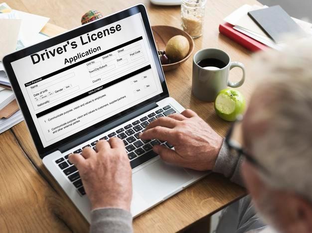 Driving license application
