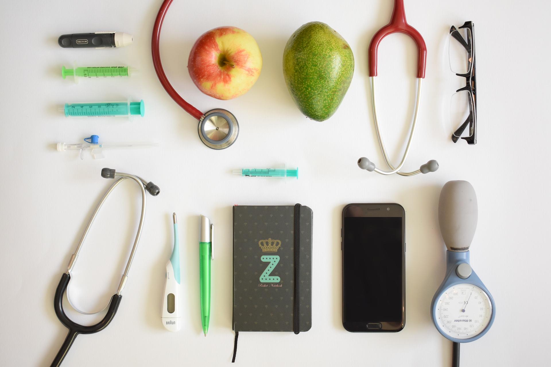 medical equipment and food items