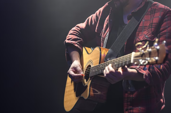 Learn playing guitar at home