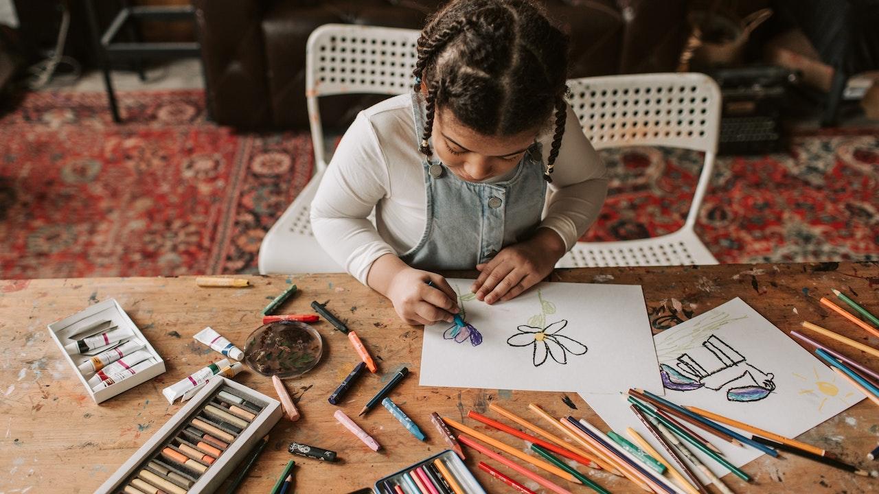 Early-age drawing lessons develop talent.