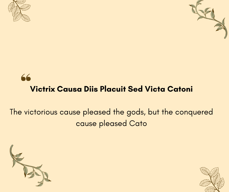 Latin Phrase For Victory