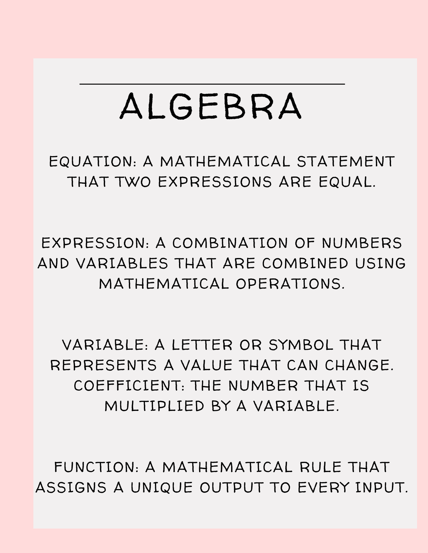 math vocabulary words