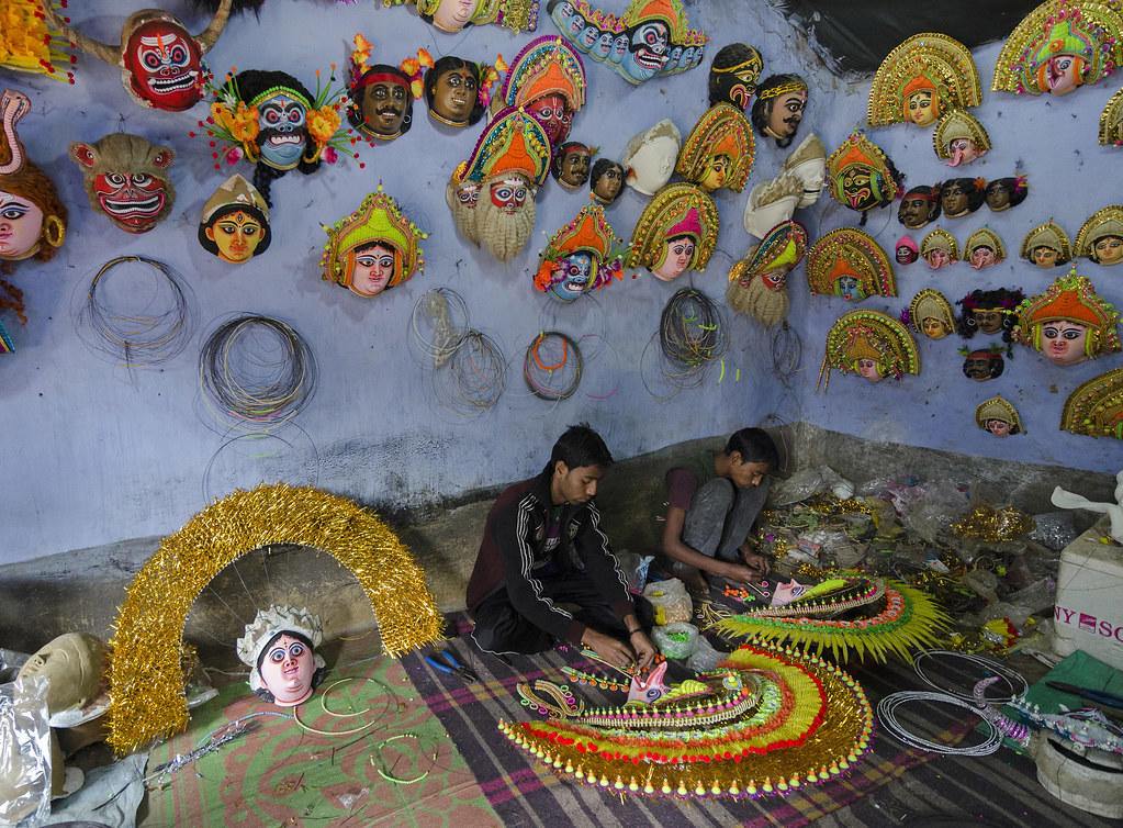 traditional artists at work