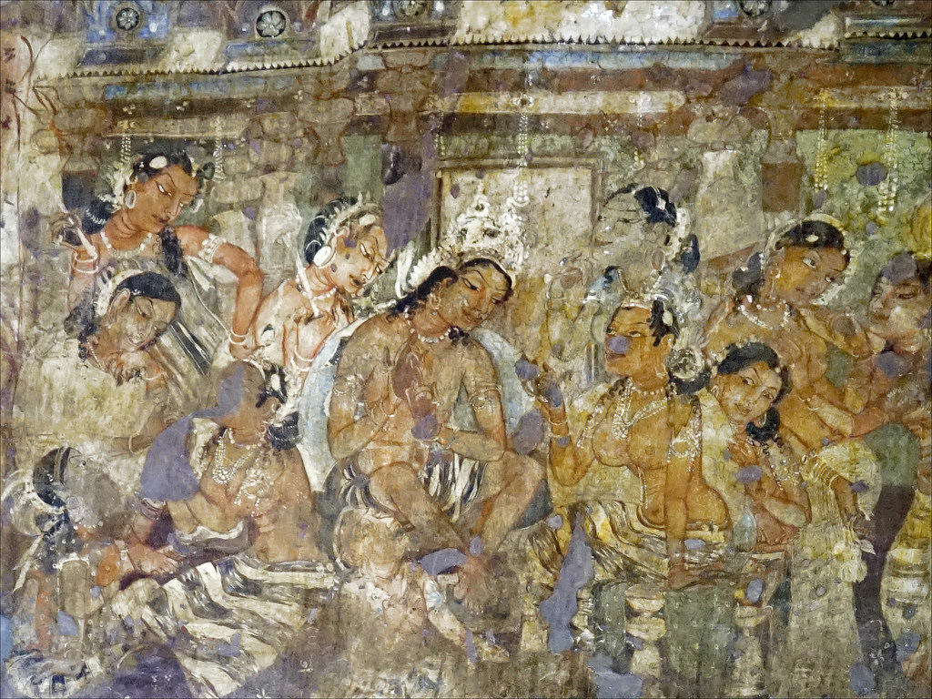 Ajanta cave mural