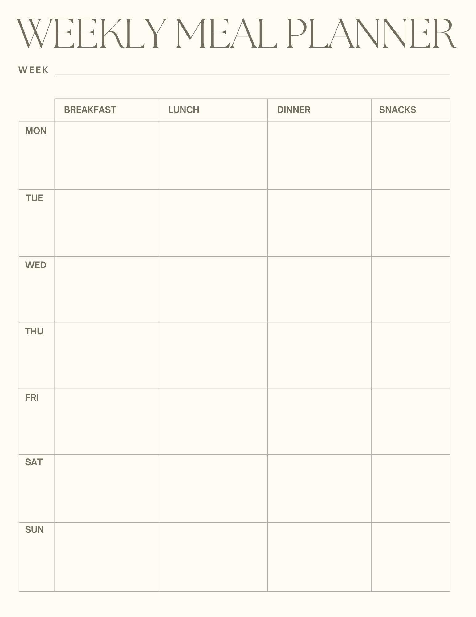 meal planner