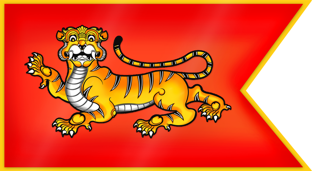 tiger emblem on flag