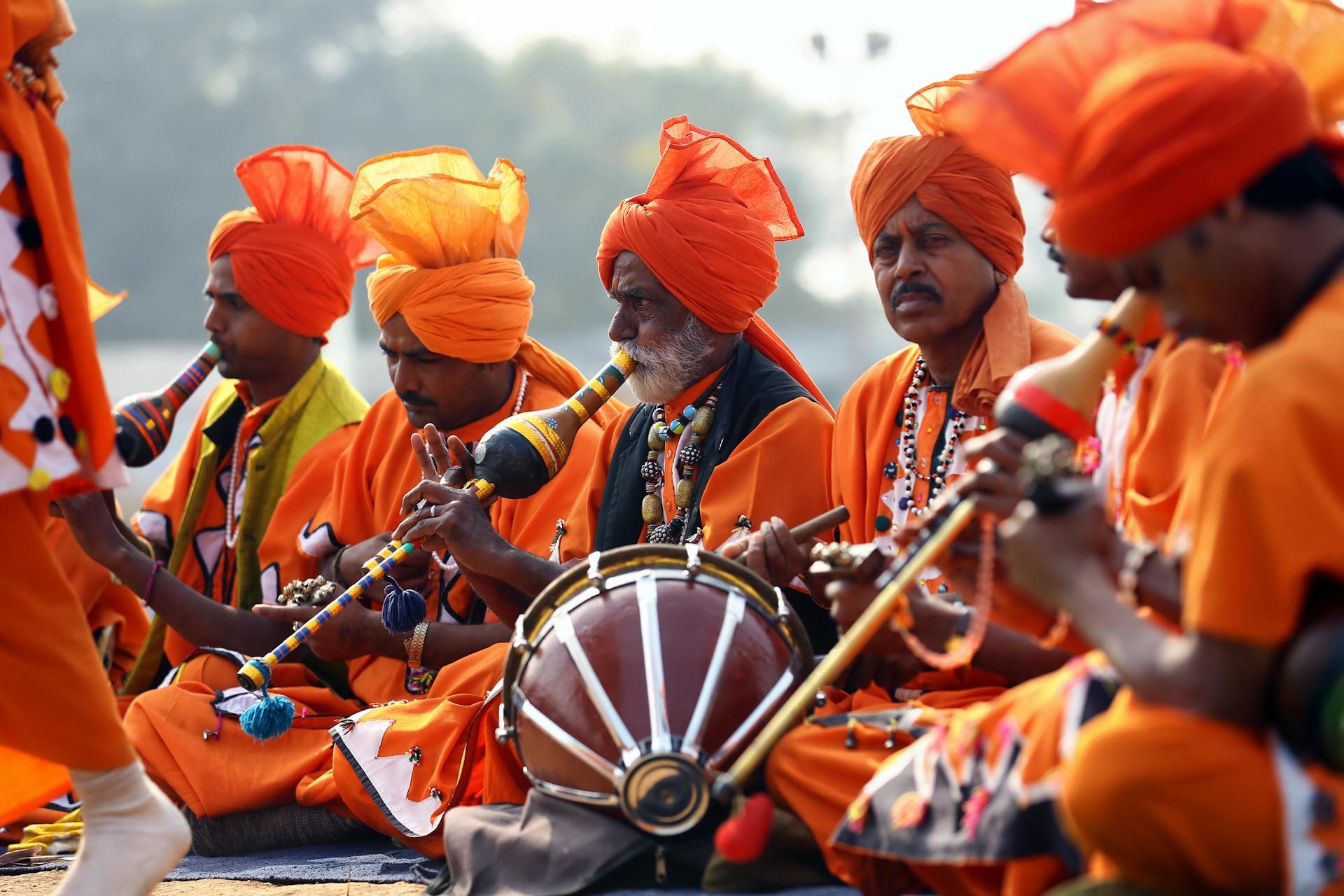 Traditional Indian music players