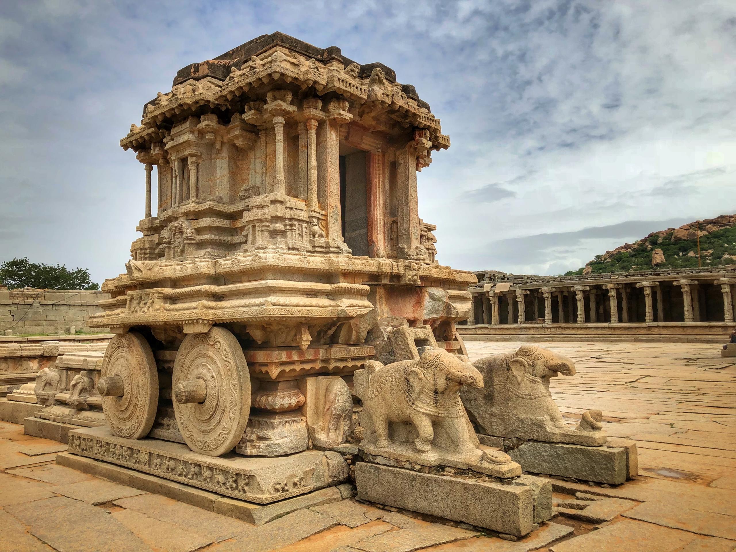 stone chariot at Hampi