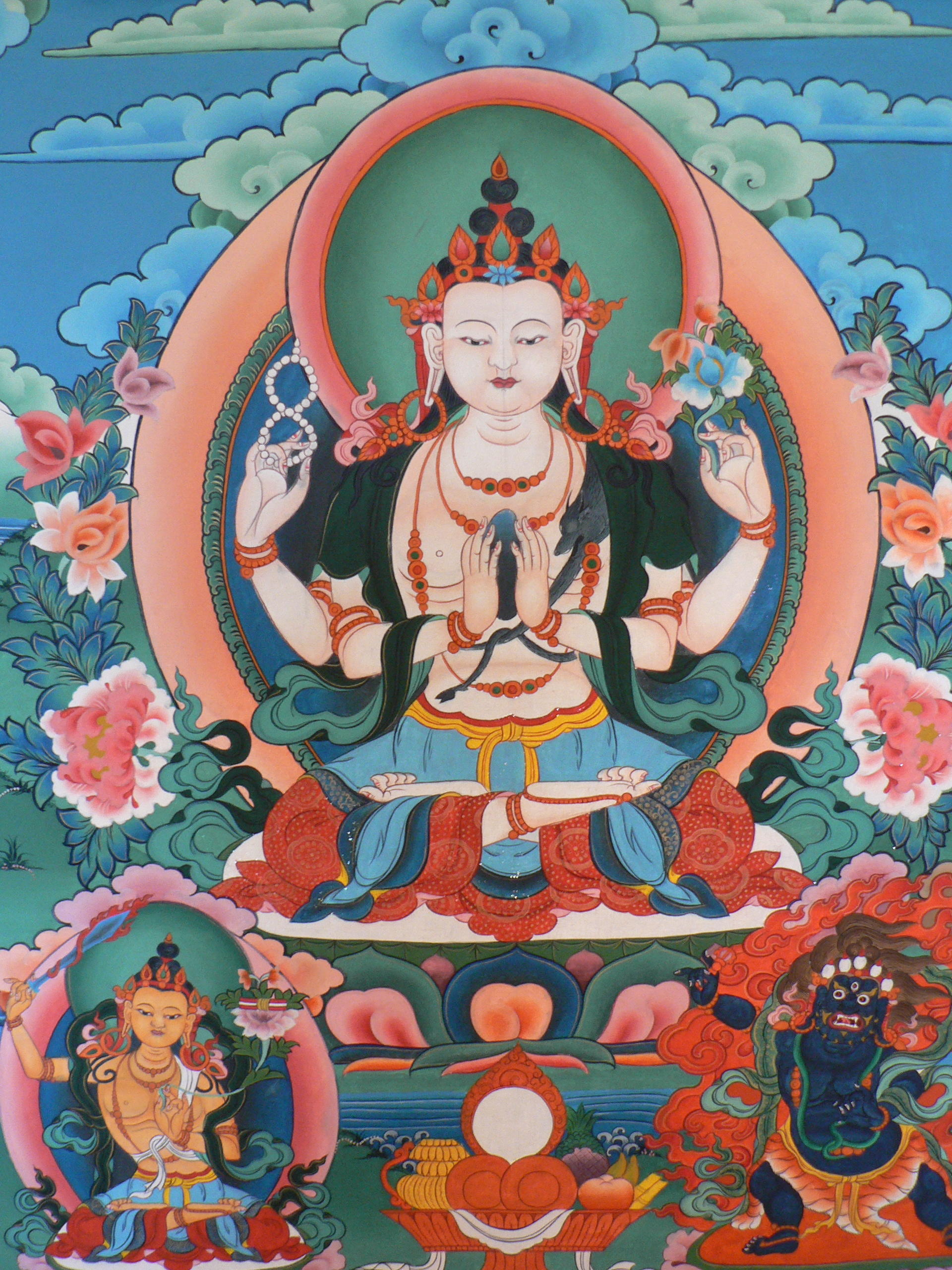 traditional Buddhist thangka painting