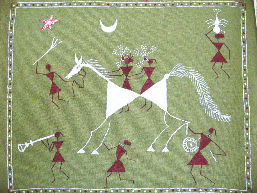 warli painting war theme