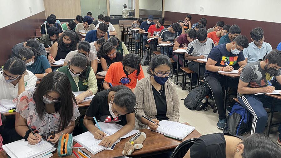 students in a classroom