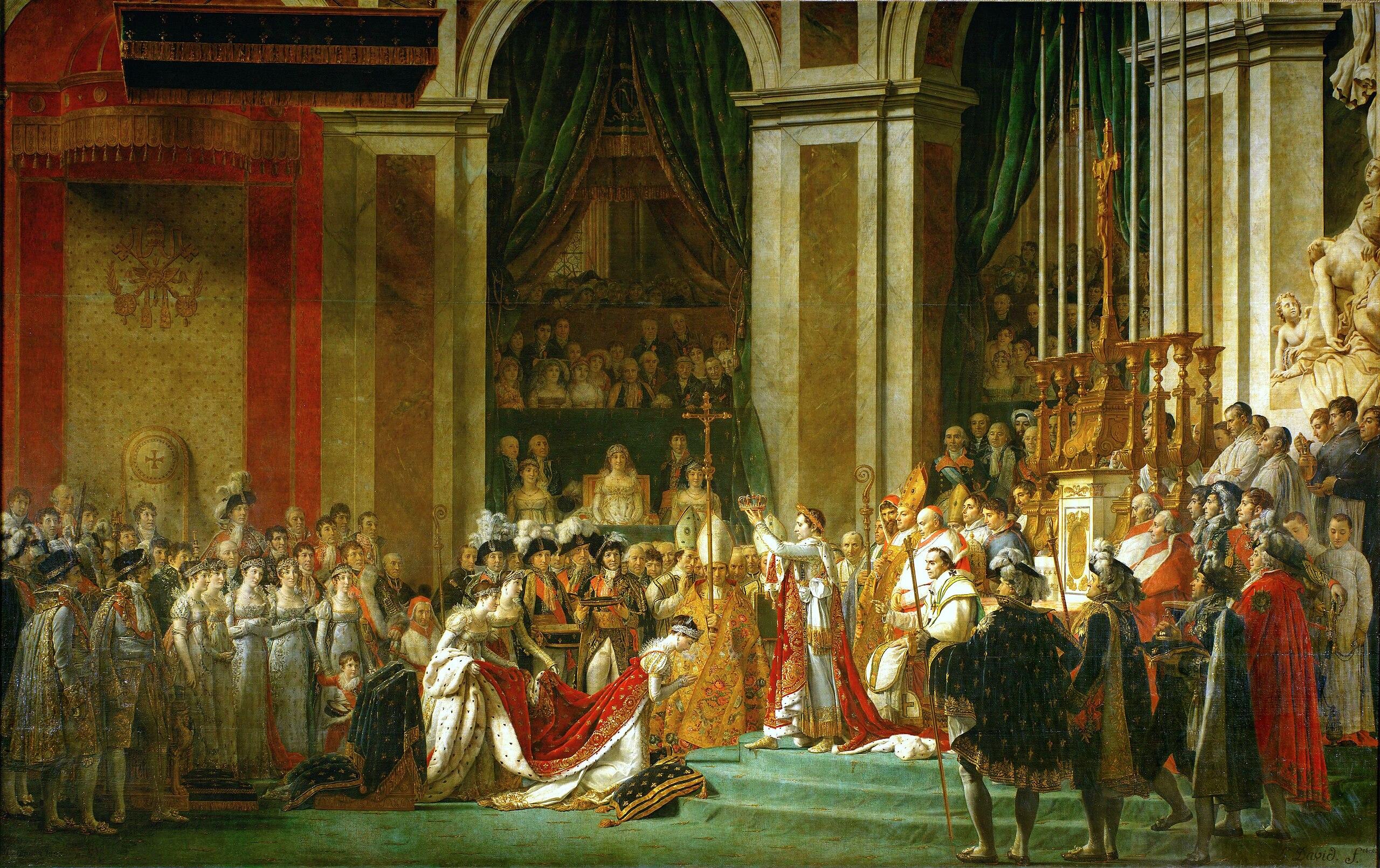 Where is The Coronation of Napoleon housed?