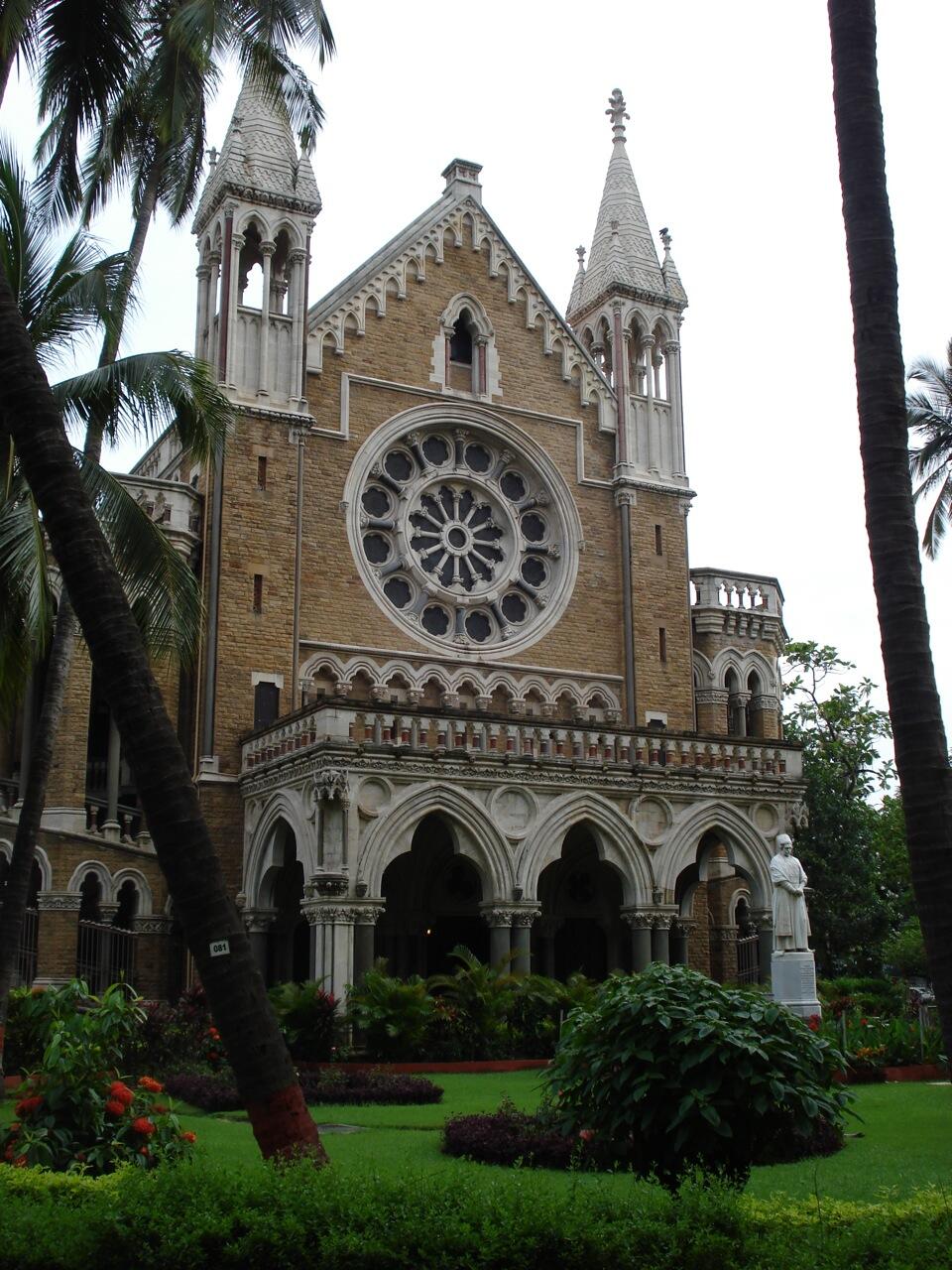 entrance building of University of Mumbai