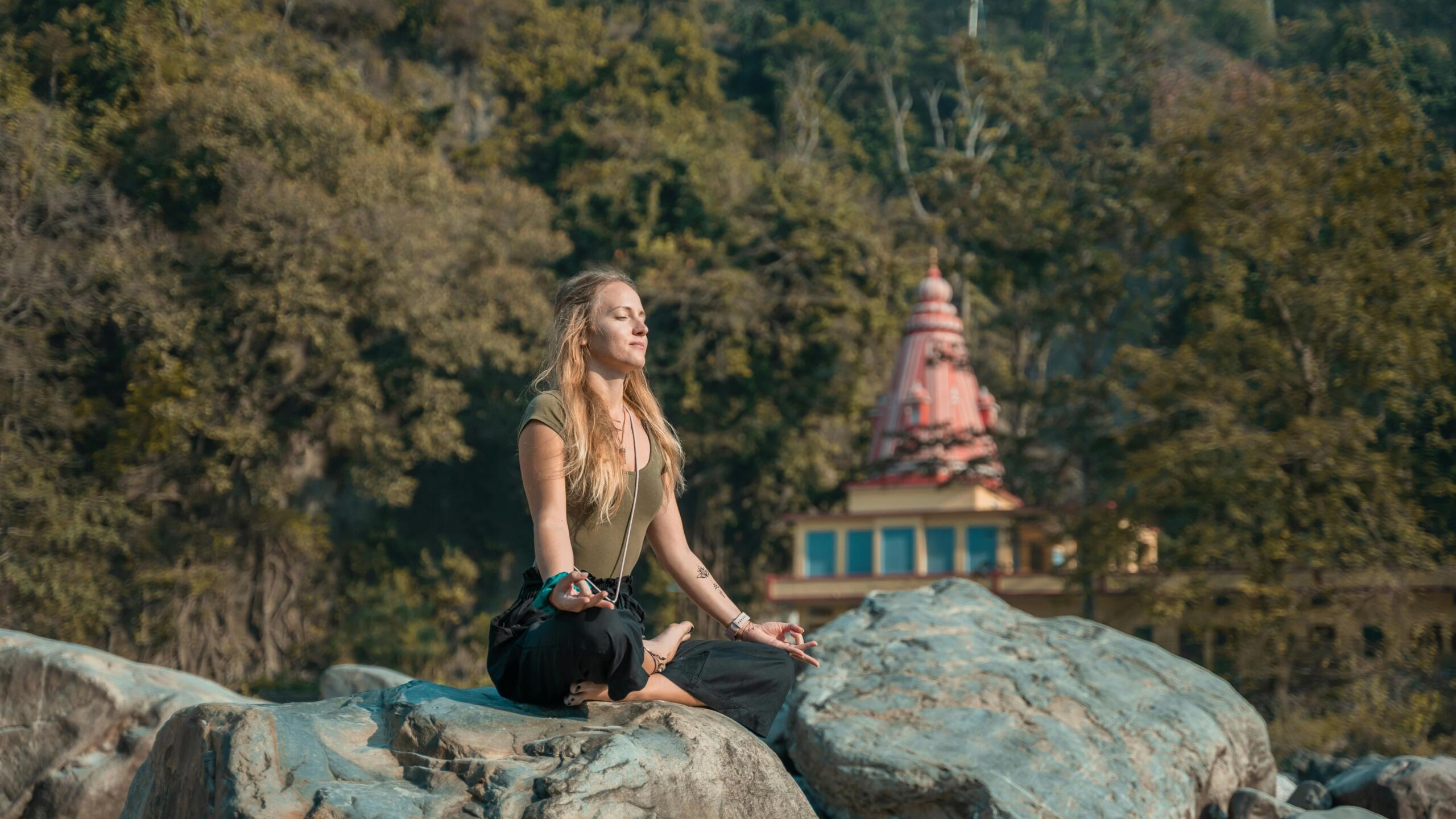 Yoga practice in India